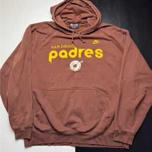 Nike Cooperstown Collection Vintage 2000’s San Diego Padres Brown Hoodie XXL